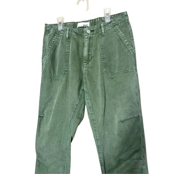 Vervet Green Straight Leg Raw‎ Hem Pants Size 28 - Picture 2 of 9